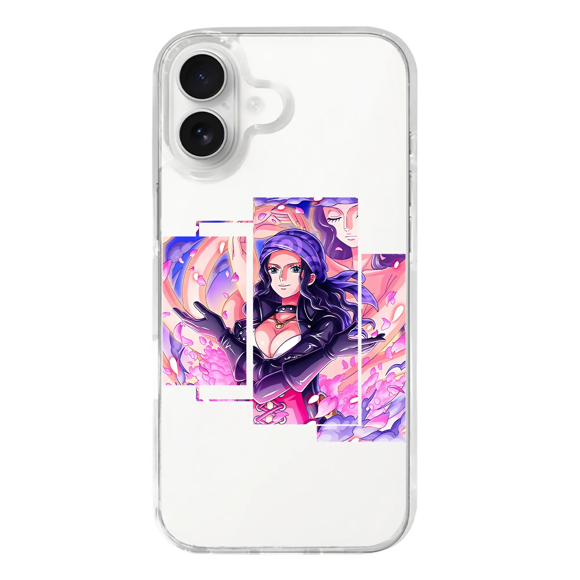 ワンピース グッズ ニコ・ロビン - iPhone 17シリーズ 透明スマホケース – 薄型・耐衝撃・精密フィット保護カバー